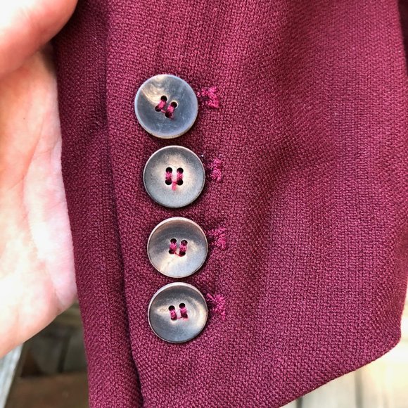 Helmut Lang Red Pixel Blazer Suit Jacket sz 4 - Picture 3 of 12